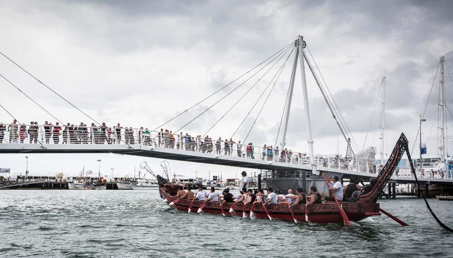 34 ATEED Leading the successful transformation of Auckland s economy Right Tāmaki Herenga Waka Festival TĀMAKI HERENGA WAKA FESTIVAL A GREAT SUCCESS Queens Wharf was transformed into an outstanding
