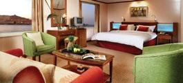 All cabins and suites are nicely furnished and bathrooms are with bathtub and shower.