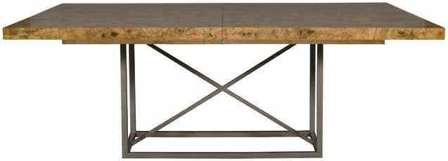 Dining Tables paladio W762T Paladio Dining Table Overall Size W 80-120 D 46 H 30 Stocked Finish Neutral Burl (W762T-NB) Standard Features Two 20 Extensions, Medium