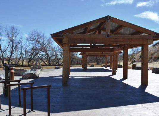3 million investment from Arapahoe County Open Spaces, the Arapahoe Road Trailhead has so many wonderful amenities including a natural play area for kids, two large