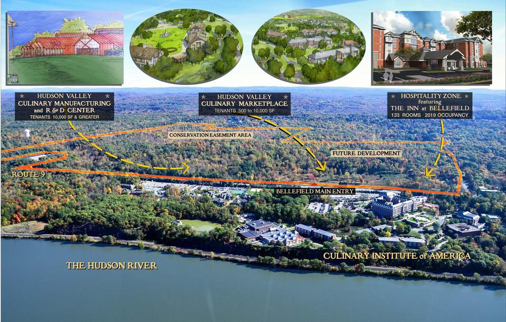 Project Overview at Historic Hyde Park will be a $500 million world-class, multi-faceted, culinary, tourism and hospitality destination located on 340 scenic acres directly across from the Culinary