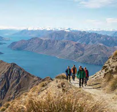 The South Island has an unparalleled variety of landscapes, from the majestic Fox and Franz Josef Glaciers, to the stunning views across Lake Wakatipu, Queenstown, to the Remarkable Mountains.