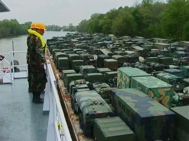Commercial Barges and Ships Can Store and Transport