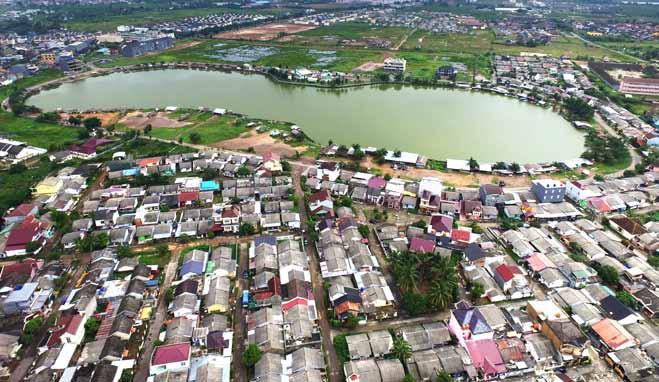 OGAN PERMATA INDAH (OPI) LAKE Located at : South Palembang City, South Sumatera Province. S 03 02 54.