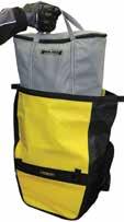 bag to hold its shape when empty Firm internal back plate helps support bag Replaceable pad helps protects from contact with rack