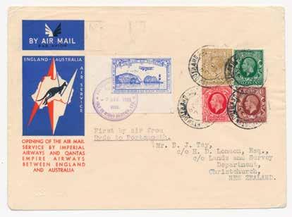 TAKE OFF!October 2017 Issue 24 RU01 1400 140 for 10 months Very scarce airmail cover flown from Ryde, Isle of Wight to Portsmouth before travelling by surface mail to Croydon Airport.