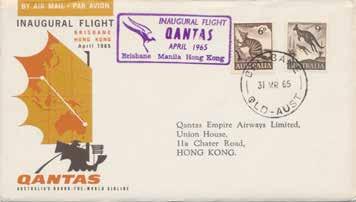 Boeing 707 Inaugural Service cachet.