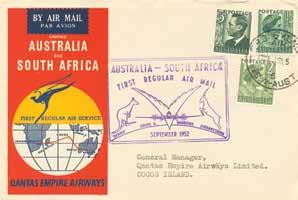 ARQ03 20 1952 Qantas Empire Airways Sydney - Cocos Islands.