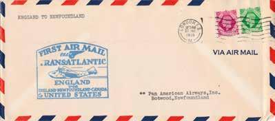 - 4500 airsheets were produced by the American Air Mail Society.