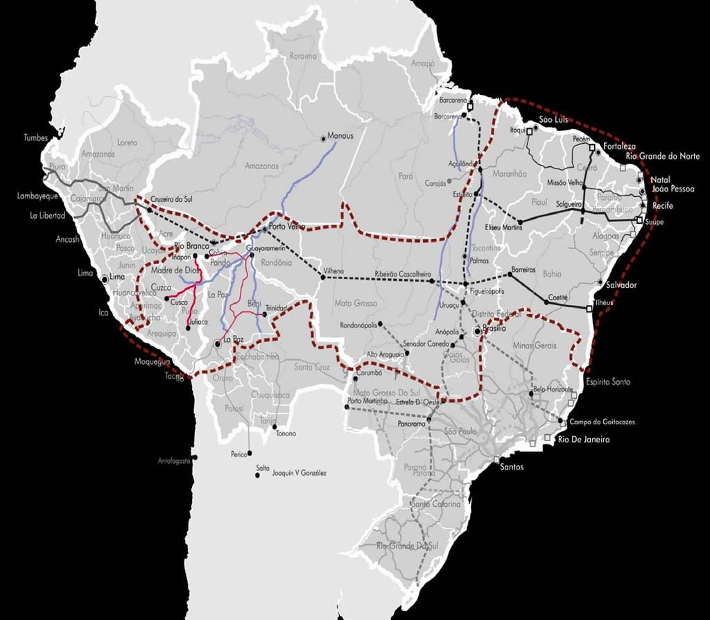 starts off in Salgueiro and connects the New Cross-northeastern Railway with the cities of Petrolina (Pernambuco) and Juazeiro (Bahia).