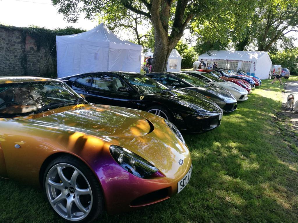 A Line Up Of Super-cars At