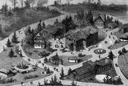 Photo: Loek de Jong 2 Аустријско село на Универзалној изложби у Паризу 1867. године; састоји се од седам кућа које представљају различите покрајине Хабзбуршког царства. Илустрација: Еуг.
