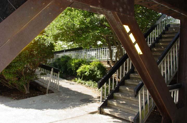 Photo I-1. UA ramp combined with steps. Tulsa River Parks, OK.