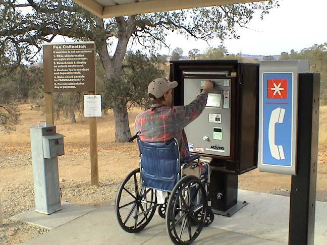 Photo I-21. Automated self-pay station wheelchair access.