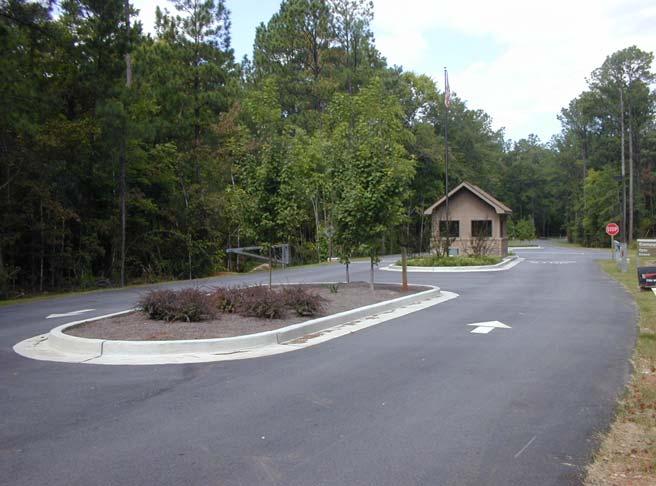 to direct traffic flow (Table 3.1) Photo J-2. Entrance station features. Brushy Creek Park, Lake O the Pines, TX.