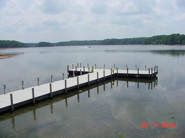 Photo N-7. Courtesy dock, Example 3. Amity Boat Ramp, Thurmond Lake, GA.