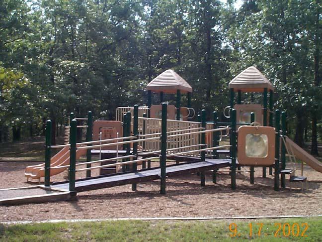 Photo Q-1. Playgrounds separated from other uses.