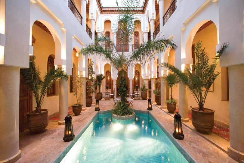 Delve into the historic Medina from a private historic riad in Marrakech, or feel the excitement in the air seep into your veins and flow through your being at a pool