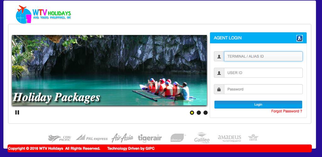 AIRLINE BOOKING GUIDE WTV Holidays booking website can be accessed thru http://booking.wtvphilippines.