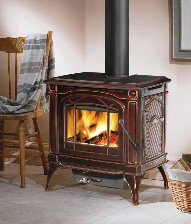 Finish Options BTU figures may vary with idividuals conditions **Wolf Steel Ltd. own test results showing realistic BTU using hardwood logs with regular refueling.