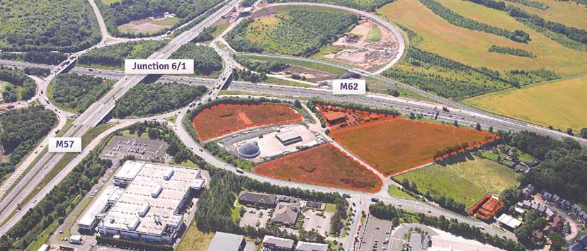 2. BEACON 62 Beacon 62 is an 11.4 acre key employment site in Knowsley. It is strategically located at Junction 6 of the M62 and has a frontage to both the M62 and M57 motorways.