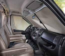 REMIS pleated blackout system for front and side cab windows The proven REMIS pleated blind system for