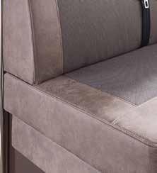 LIVING AREA UPHOLSTERY COMBINATIONS TO SUIT EVERY TASTE Capri Fixed bench