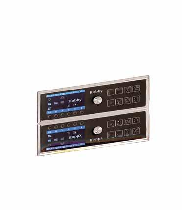 ON-BOARD TECHNOLOGY Hobby CI-BUS on-board management system with TFT control panel The Hobby-designed CI-BUS on-board management system controls