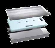 measured on the surface of eutectic unit Cooling trays can be placed inside any of the many display trays available!