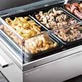Rice, steamed vegetables and fish, etc Stewed meat, fish, vegetables with any type of sauce, etc TYPE OF FOOD HUMIDITY LEVEL REQUIRED Warm-holding, ideal for high humidity dishes (bain marie) A