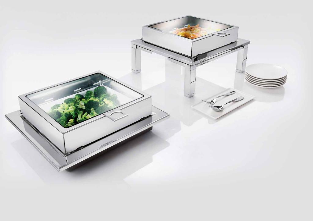 COOLING WARMING COOKING LA TAVOLA IS PROUD TO INTRODUCE OUR MAGIC CHAFER WITH GLASS TOP.