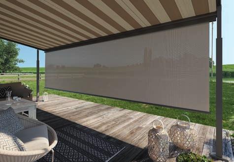 The ideal complement to your Plaza Viva Paravento the stylish side screen Additional attractive privacy and sun protection from the front The Valance Plus from weinor is the perfect solution for