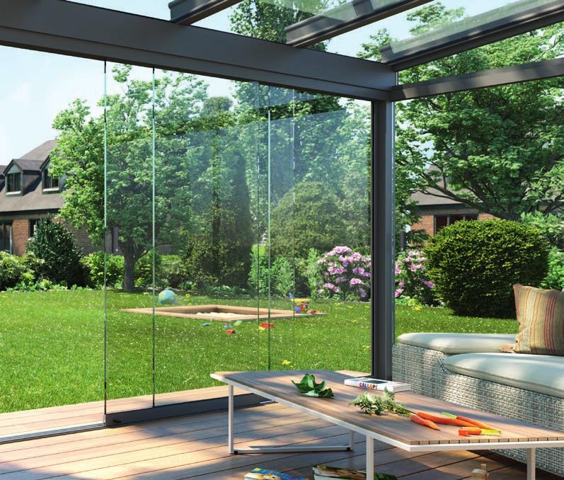 Frame colour WT 029/80077 The effortless full glass sliding door Whether you want it protected