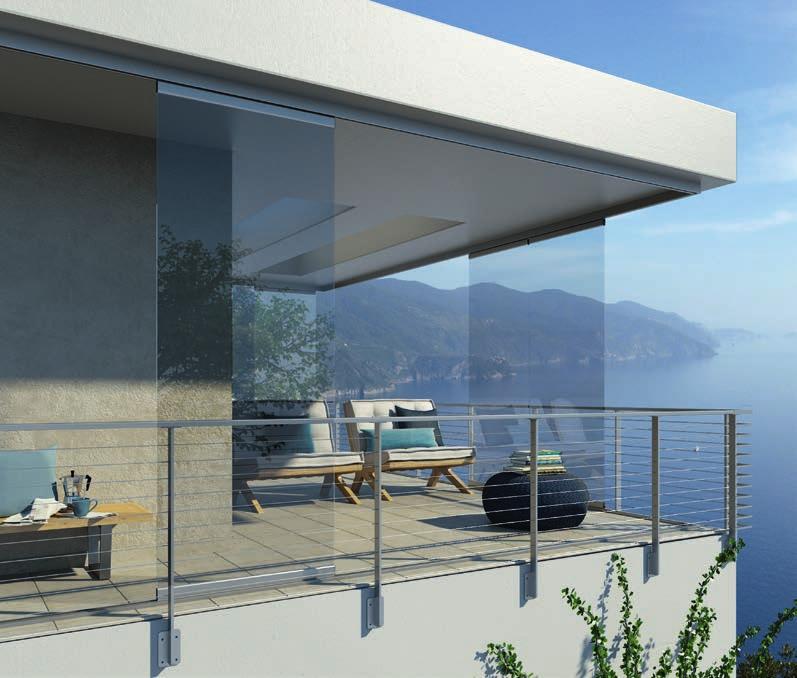 Frame colour WT 029/90147 All-glass elements for balconies and loggias weinor has many suitable solutions for anyone wishing to use their balcony whatever the weather.