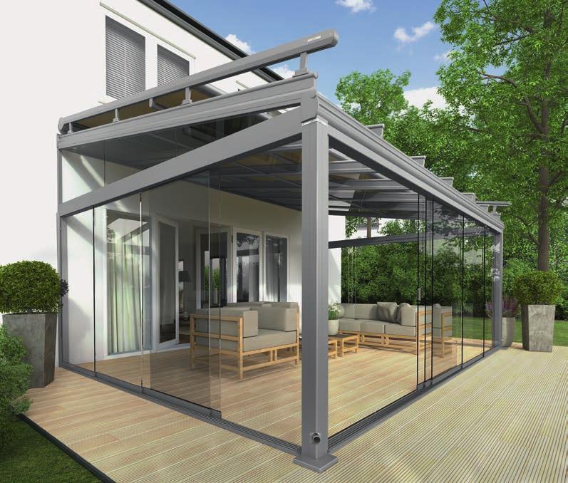 Frame colour WT 029/90147 I Pattern 3-831 Heat and glare protection that stand the test of time The over roof shading
