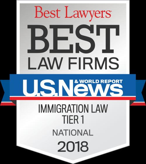 Firm Awards Excellence in Immigration