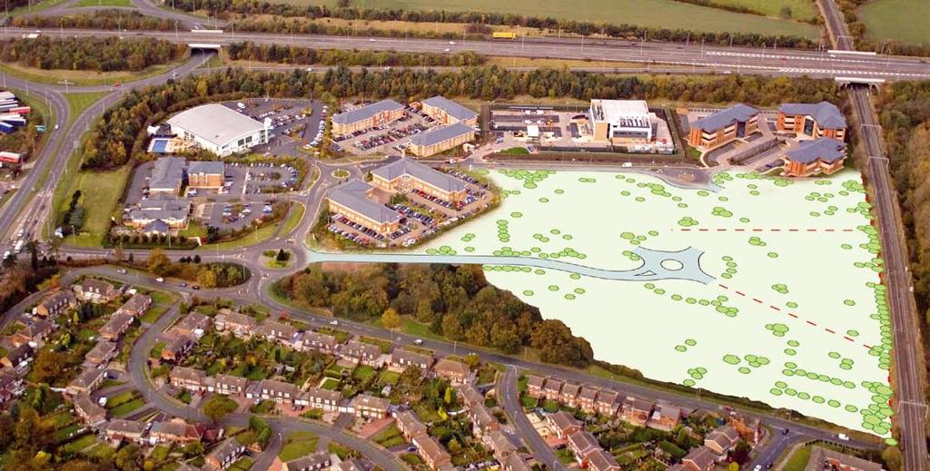 THE LOCATION Wolverhampton Business Park is a high quality development commanding a key location just north of Wolverhampton adjacent to Junction 2 of the M54 Motorway and within a few minutes of the