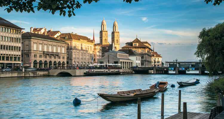 Zurich / Switzerland City Hopping Package No. of I II participants 2 1.369,- 1.259,- 4 1.289,- 1.105,- 6 1.249,- 1.035,- Single suppl.