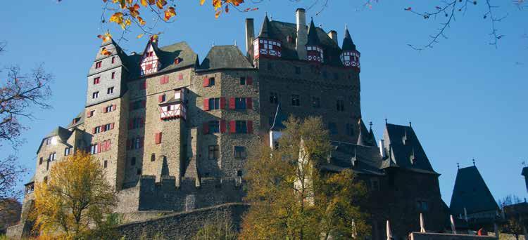 Burg Eltz Castle, Moselle river valley / Germany p 5 Days from/to Frankfurt p Rhine river cruise, wine tasting p Accommodation in castle hotels p 7 Days from/to Frankfurt p TV Tower in Berlin p Rhine