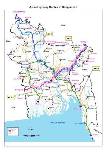AH Network in Bangladesh AH Route Length according to AH design standard(km) I II III/ Below III