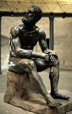 Ancient Greece The Hellenistic Period Seated Boxer Rome, Italy ca. 100-50 BCE Hellenistic sculptors often rendered the common theme of the male athlete in a new way.