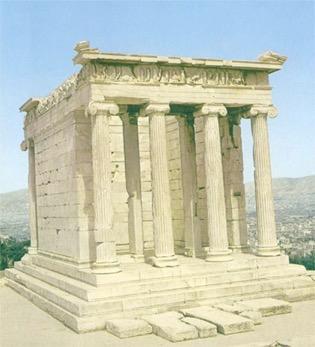 4) Temple of Athena Nike the first Ionic building on the Acropolis was the temple of Athena Nike on the southern flank of the