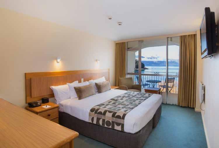 LAKEVIEW KING ROOM NZ$239 per night (max two people) Ensuite Sky Television Fridge Iron