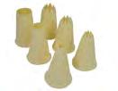Pastry bags & nozzles STAINLESS STEEL NOZZLES Plain nozzle Star