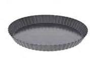 12 12 Savarins ø 7cm Fluted tart mould with removable bottom Pastry tray for 12 tartlets ø 7 cm ref. 4709 square L.