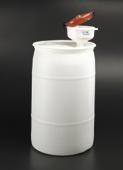 75 Footprint: 13 x 13 / Container Capacity: 4 Liter EF-4716-1P-SYS Complete System (includes 8 ECO Funnel, 15 Gallon Fine Thread Drum) EF-4717-1P-SYS Complete System (includes 8 ECO Funnel, 15 Gallon