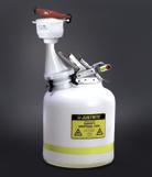 Equipping Justrite s safety can with ECO Funnel provides a wide opening for liquid waste and facilitates controlled pouring, minimizing spills.