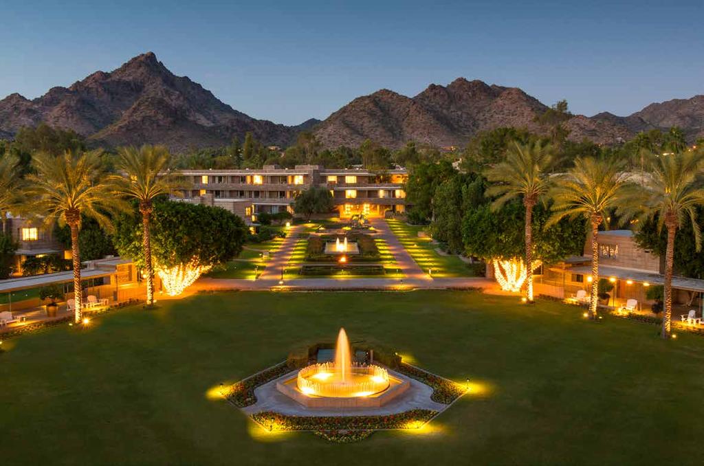 MEET Distinguished by its impeccable architectural landscape and prestigious gardens, the Arizona Biltmore, A Waldorf Astoria Resort is a scenic desert retreat nestled at the foot of the Phoenix