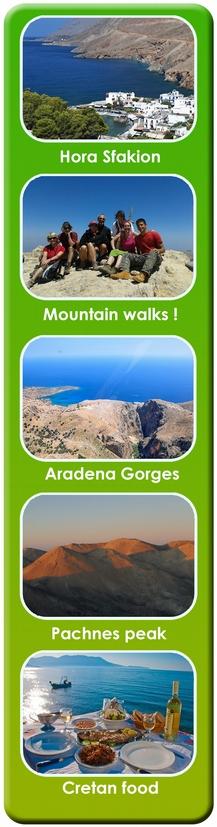 WALKING IN WEST CRETE 2018 Rev 1 Dates : Sat 2nd June to Sat 9th June 2018 Glenwalk. Group size from 6 to 20 HORA SFAKION CHANIA SOUTH COAST WHITE MOUNTAINS 8 days / 7 Nights.