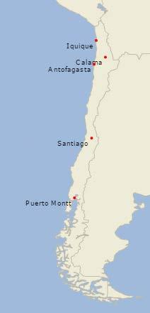 Figure 7: Map of Chile s airports (Source: Google maps) Arturo Merino Benitez International Airport (SCL) The Arturo Merino Benitez International Airport is Chile s principal hub airport.